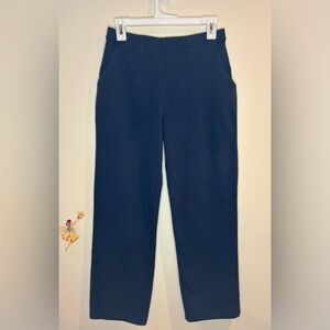 L.L. Bean Pants Women's Straight Leg Navy Blue Cotton Size S/P